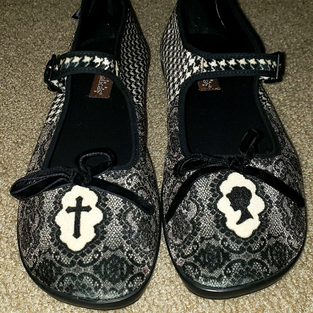 Hot Chocolate Design, Size 10 women's, Mary Jane, Houndstooth print, Flats